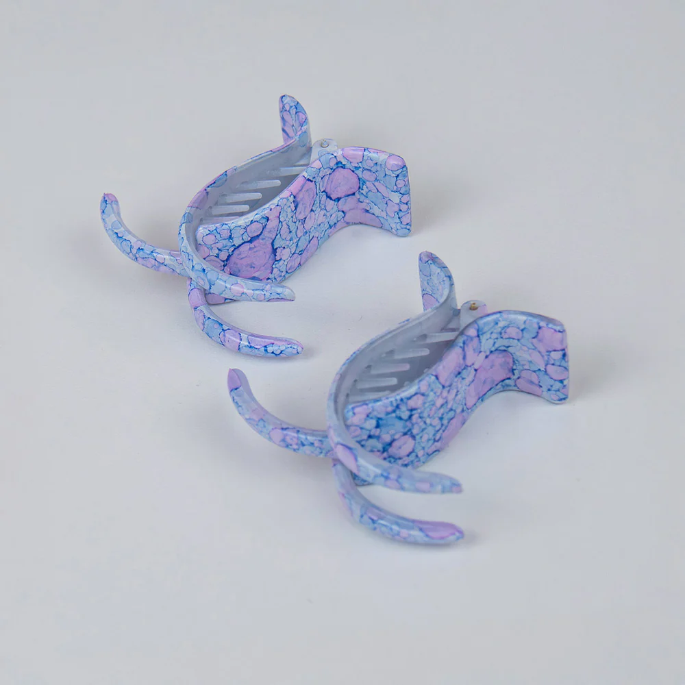 Botanical 2x Extra Long Teeth Hair Claw Clips - Image 6