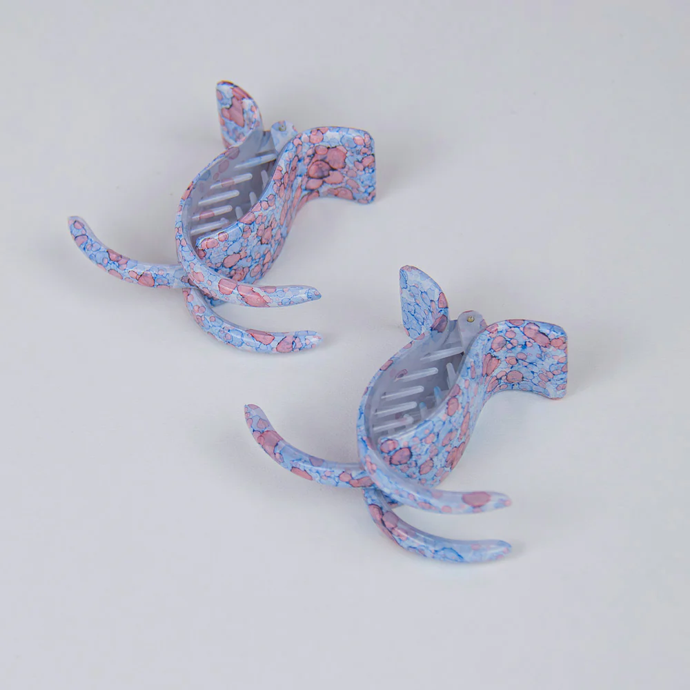 Botanical 2x Extra Long Teeth Hair Claw Clips - Image 7