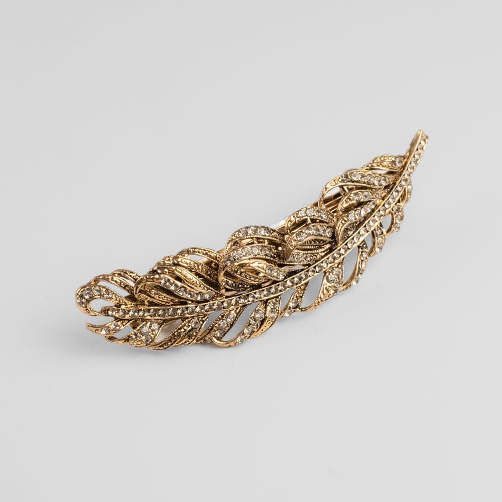 Crystal Feather Hair Barrette Clip - Image 10