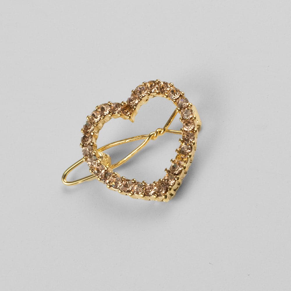 Mini Crystal Heart Hair Clip - Image 8