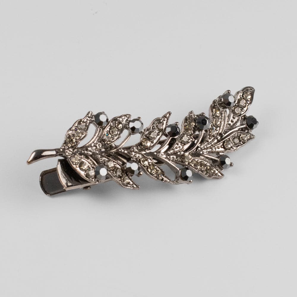 Crystal Leaf Hair Clip - Image 5