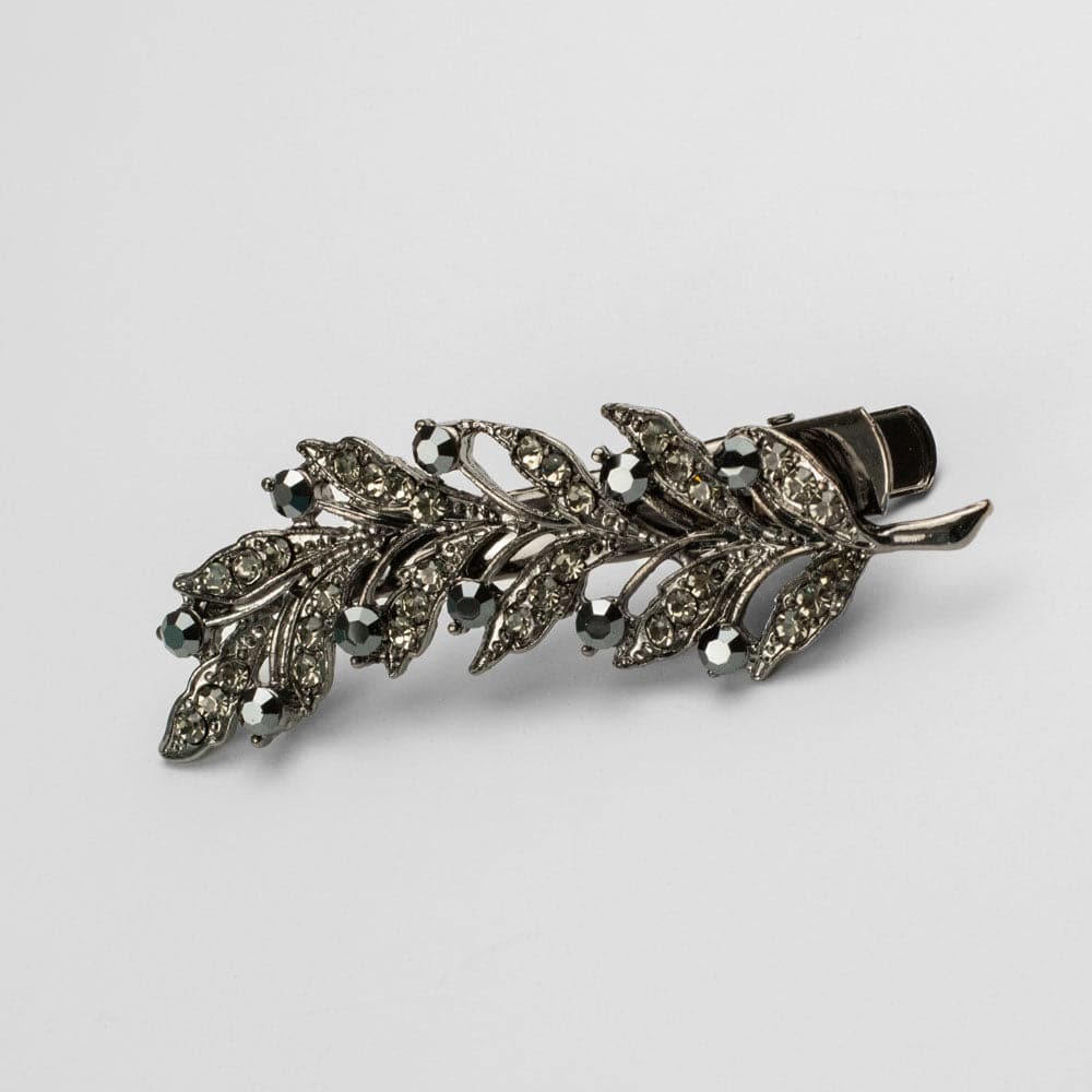 Crystal Leaf Hair Clip - Image 6