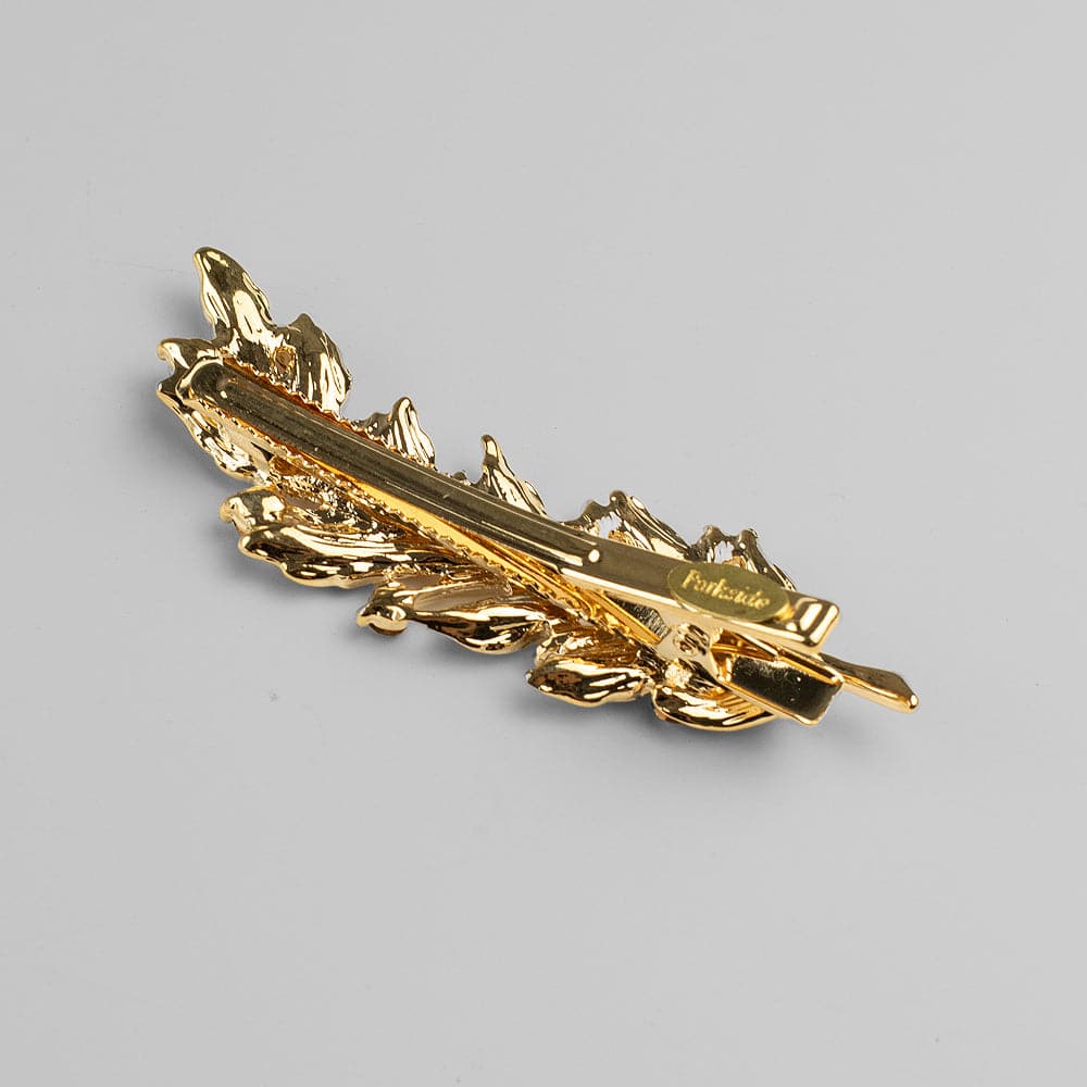 Crystal Leaf Hair Clip - Image 9