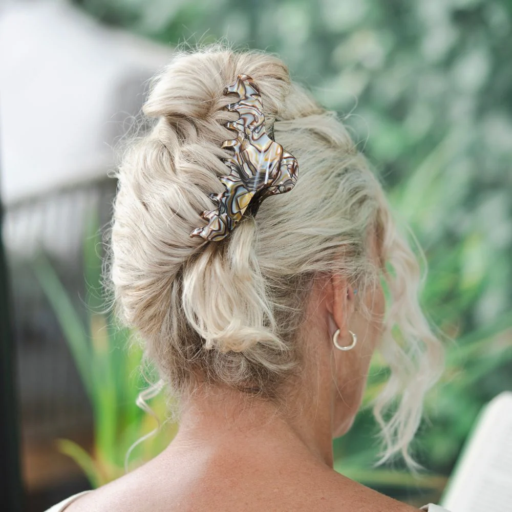 Long Narrow Fine Hair Claw Clip - Image 2