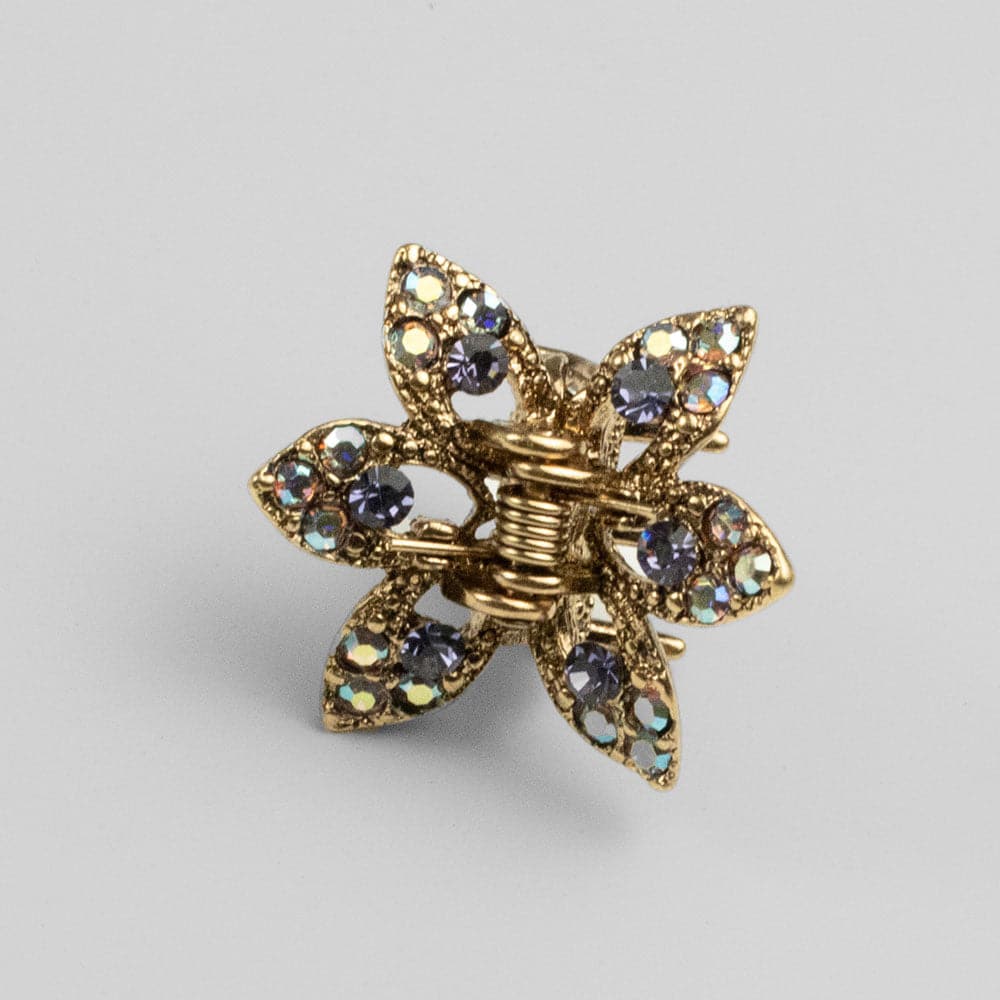 Mini Crystal Maple Leaf Hair Claw Clip - Image 16